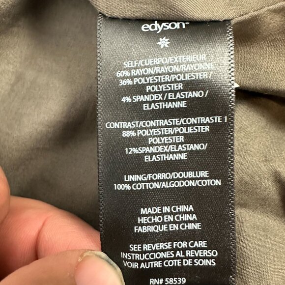 Edyson Womens Medium Faux Suede Waterfall Jacket Draped Front & Long Sleeves - Picture 4 of 7